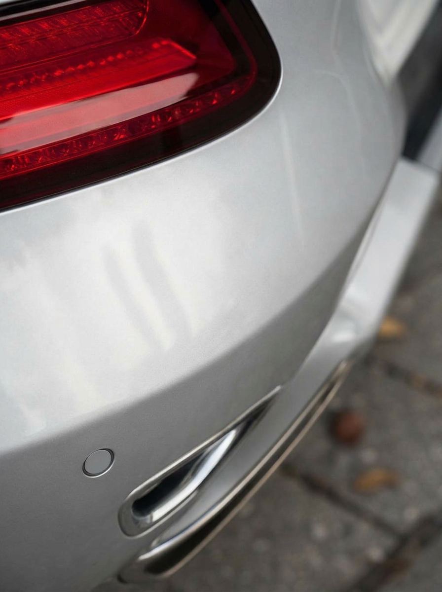 Bumper scuff, after repair